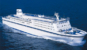 The coastal ferry Kiso operated by Taiheiyo Ferry